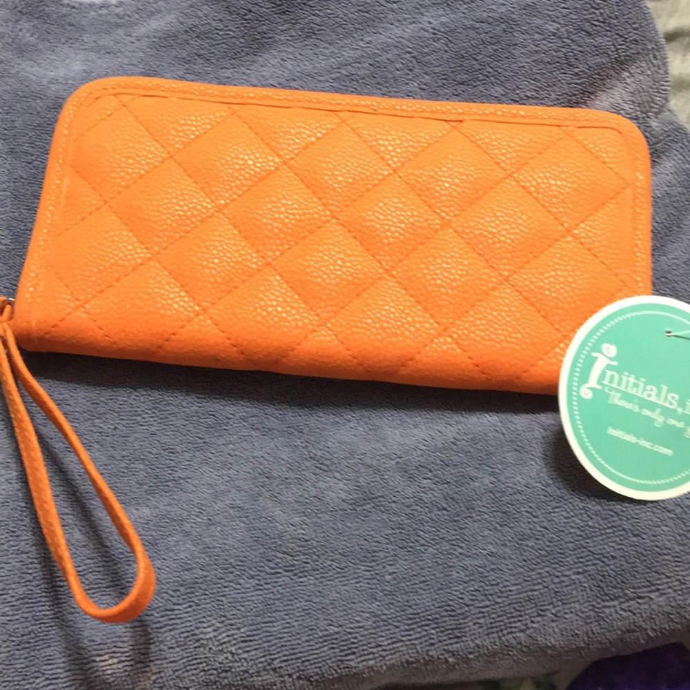 Koi colored Initials, Inc wallet/wristlet